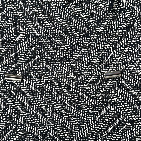 Ann Taylor Sheath Dress Petite M PM Black Tan Geometric Sleeveless Pullover - Picture 3 of 9